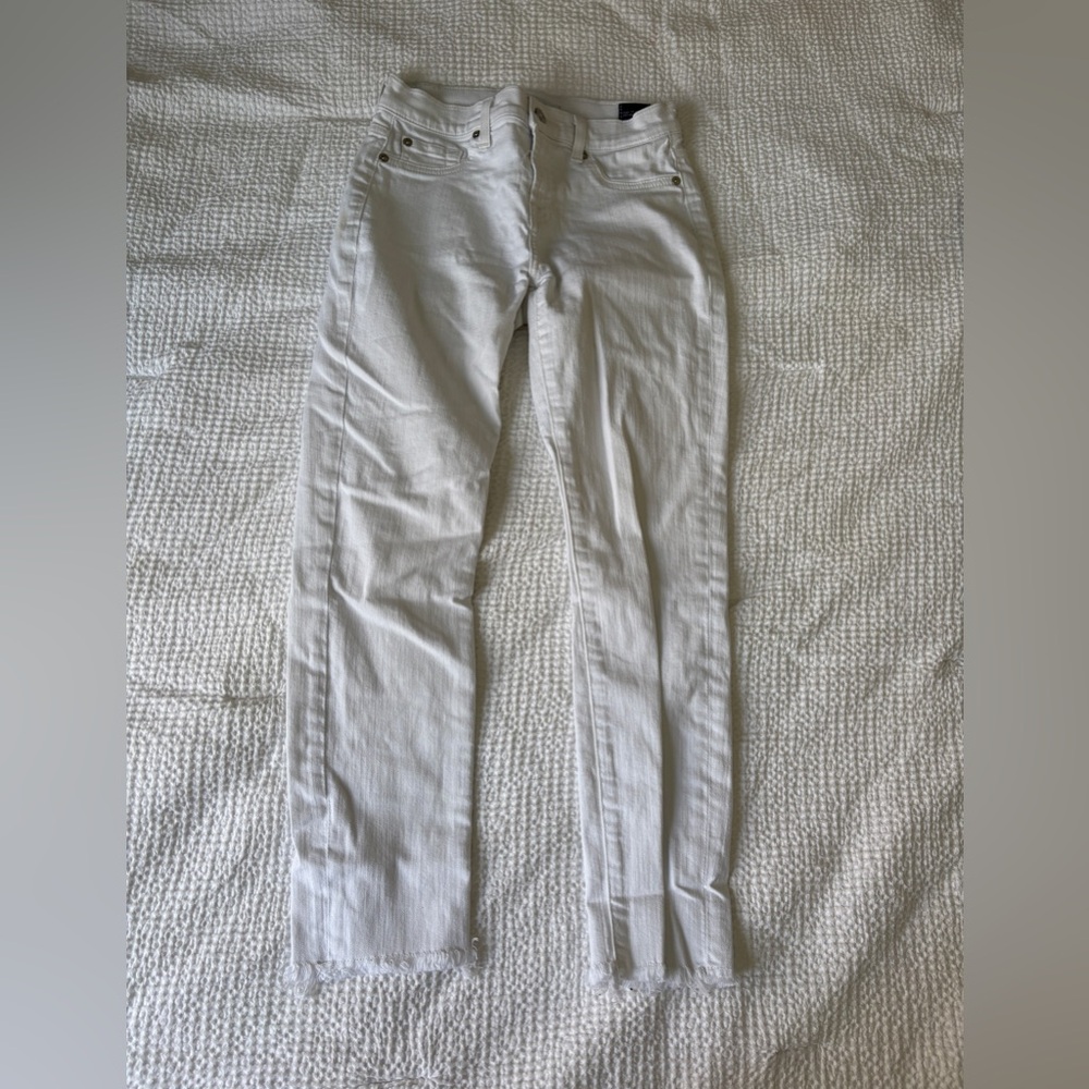 7 for all mankind white jeans